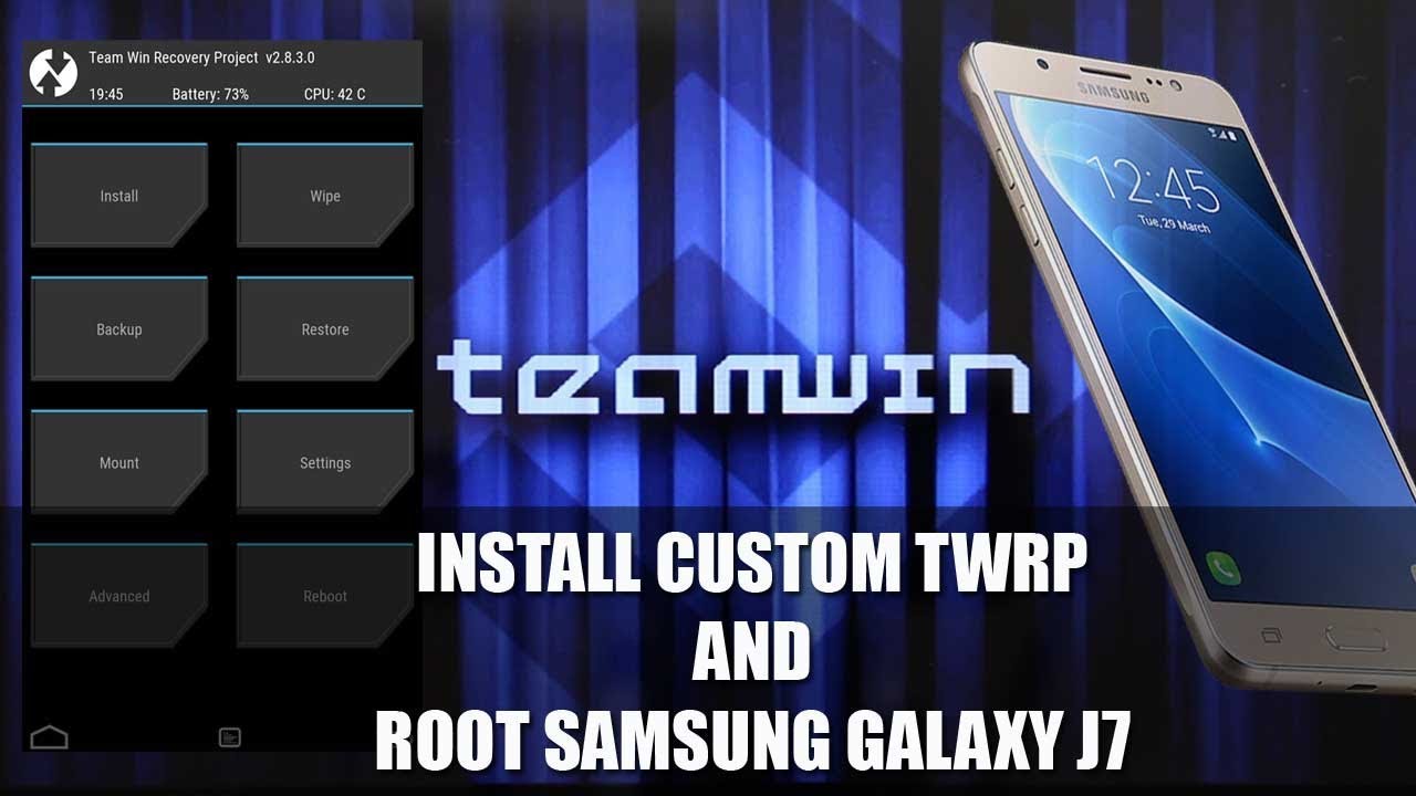 Cara Root Dan Install Twrp Samsung J7 2016 J710f Nougat